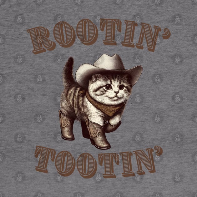 Rootin' Tootin' Cowboy Cat by Curious Sausage